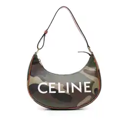 Walmart Pre-Owned Authenticated Celine Shoulder Bag Coated Canvas Olive Green Women offer