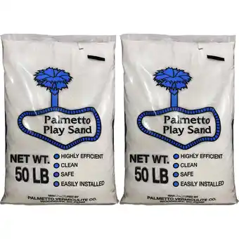 Walmart Palmetto Natural Play Sand for Sand Box & Play Areas, 50 Pounds (2 Pack) offer