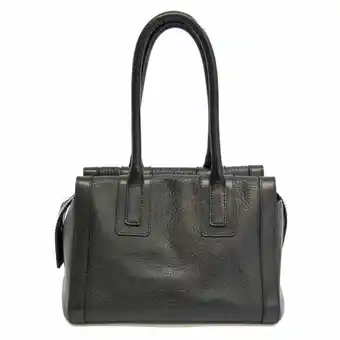 Walmart Pre-Owned Hirofu Women's Leather Tote Bag Black (Good) offer