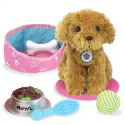 Walmart Sophia's Plush Puppy and Accessories Set for 18 Dolls offer