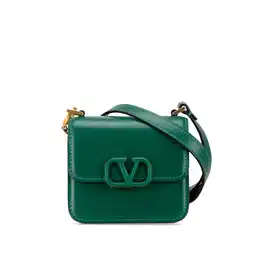 Walmart Pre-Owned Authenticated Valentino Crossbody Bag Calf Green Women (Good) offer