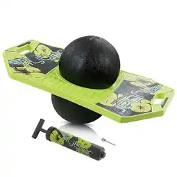 Walmart Flybar Pogo Trick Ball for Kids, Trick Board for Boys and Girls Ages 6 and up, Green offer