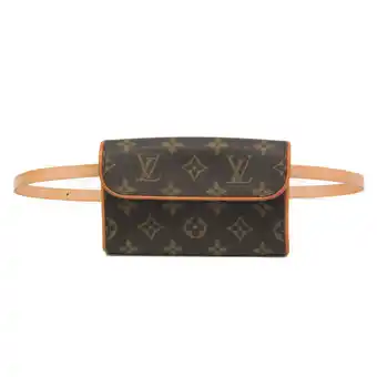 Walmart Pre-Owned Louis Vuitton Monogram Pochette Florentine XS Size Belt M51855 Women's... (Good) offer