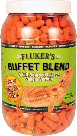 Walmart Fluker's Buffet Blend Adult Bearded Dragon Veggie Variety, 4.5 Oz offer