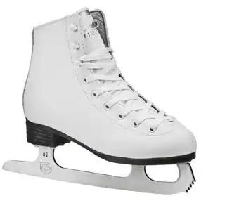 Walmart Lake Placid Girls Cascade Figure Ice Skates, White, Youth, 3 offer