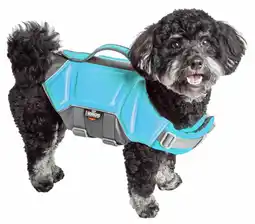 Walmart Dog Helios 'Tidal Guard' Multi-Point Strategically-Stitched Reflective Pet Dog Life Jacket Vest offer