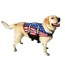 Walmart Pawz Pet Products Nylon Dog Life Jacket, Extra Large, Flag offer