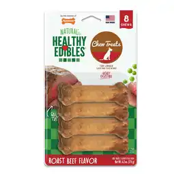 Walmart Nylabone Healthy Edibles Wholesome Dog Chews - Roast Beef Flavor, Petite (8 Pack) offer