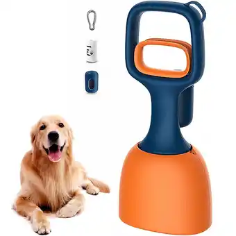 Walmart Pet Pooper Scooper Dog Pooper Scooper with Bag Attachment Lightweight Short Poo Remover for Cat Dog offer