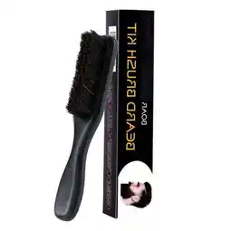 Walmart Serenable 5xLong Handle Beard Brush Comb Soft Bristles Beard Grooming Brush Travel Black offer