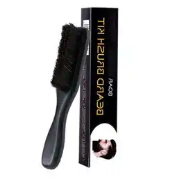 Walmart Bothyi 5xLong Handle Beard Brush Comb Soft Bristles Beard Grooming Brush Travel Black offer