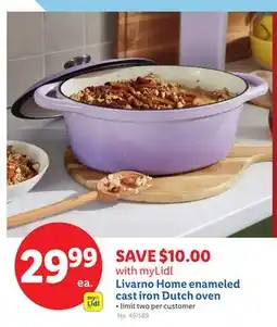 Lidl Livarno Home enameled cast iron Dutch oven offer