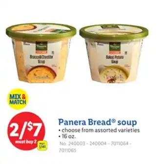 Lidl Panera Bread soup offer