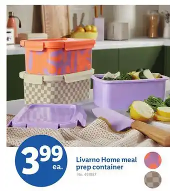 Lidl Livarno Home meal prep container offer