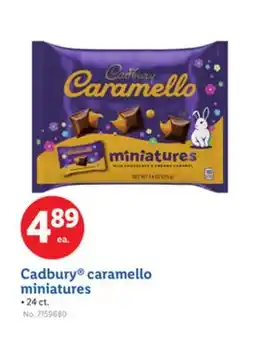 Lidl Cadbury caramello miniatures offer