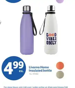 Lidl Livarno Home insulated bottle offer