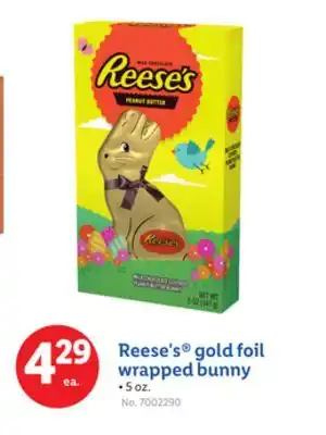 Lidl Reese's gold foil wrapped bunny offer