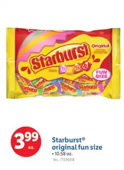 Lidl Starburst original fun size offer