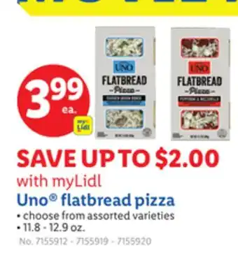 Lidl Uno fl atbread pizza offer