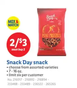 Lidl Snack Day snack offer