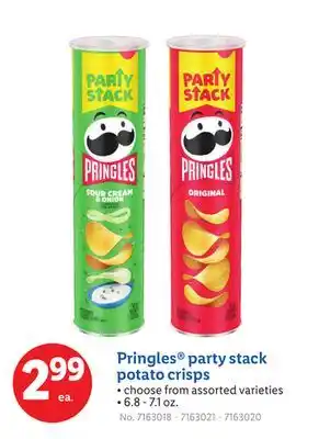 Lidl Pringles party stack potato crisps offer