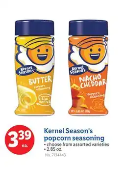 Lidl Kernel Season's popcorn seasoning offer