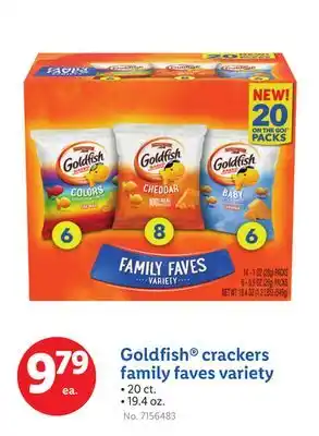 Lidl Goldfish crackers family faves variety offer