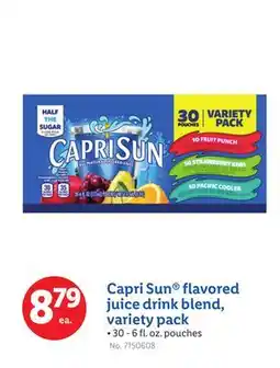 Lidl Capri Sun flavored juice drink blend, variety pack offer