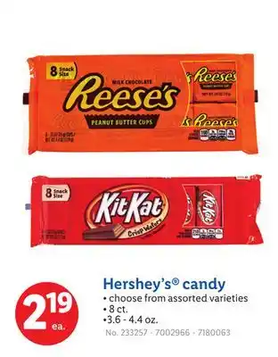 Lidl Hershey's candy offer