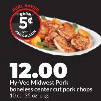 Hy-Vee Hy-Vee Midwest Pork boneless center cut pork chops offer