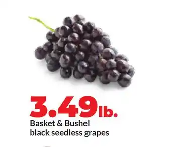 Hy-Vee Basket & Bushel black seedless grapes offer