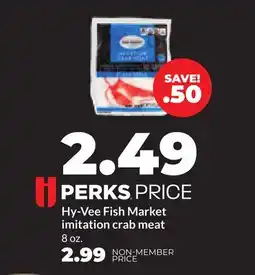 Hy-Vee Hy-Vee Fish Market imitation crab meat offer