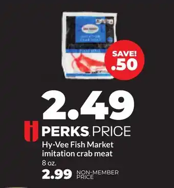 Hy-Vee Hy-Vee Fish Market imitation crab meat offer