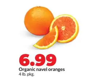 Hy-Vee Organic navel oranges offer