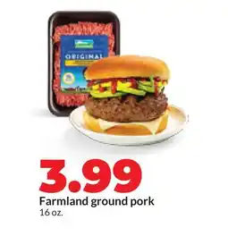 Hy-Vee Farmland ground pork offer