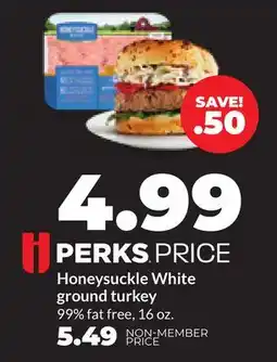 Hy-Vee Honeysuckle White ground turkey offer