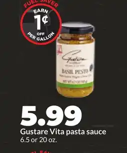 Hy-Vee Gustare Vita pasta sauce offer