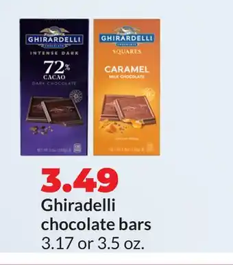 Hy-Vee Ghiradelli chocolate bars offer