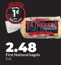 Hy-Vee First National bagels offer