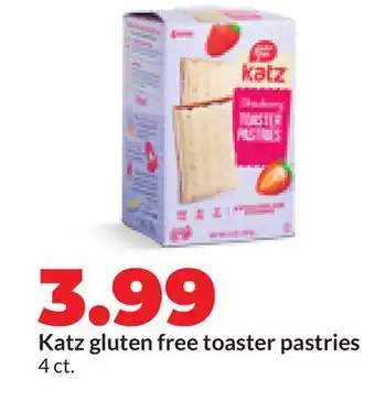 Hy-Vee Katz gluten free toaster pastries offer