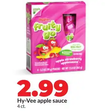 Hy-Vee Hy-Vee apple sauce offer