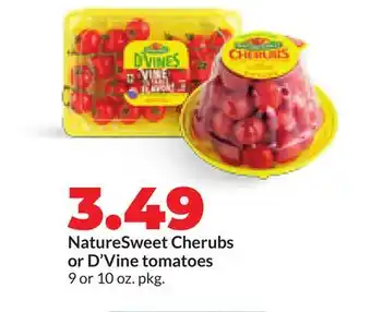 Hy-Vee NatureSweet Cherubs or D'Vine tomatoes offer