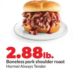 Hy-Vee Boneless pork shoulder roast offer