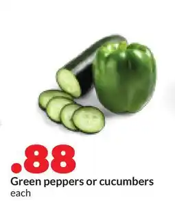 Hy-Vee Green peppers or cucumbers offer