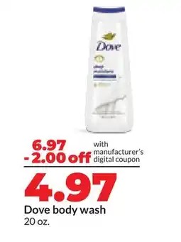 Hy-Vee Dove body wash offer