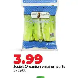 Hy-Vee Josie's Organics romaine hearts offer