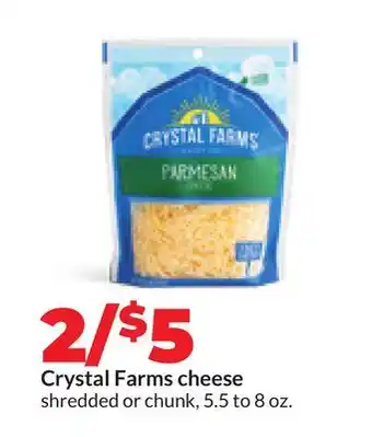 Hy-Vee Crystal Farms cheese offer