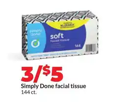 Hy-Vee Simply Done facial tissue offer