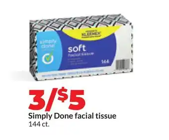 Hy-Vee Simply Done facial tissue offer