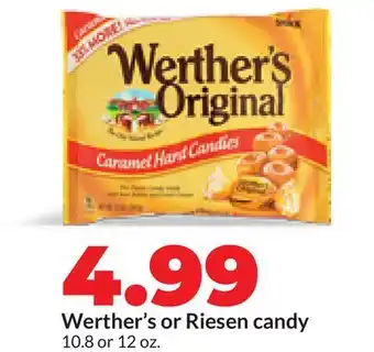 Hy-Vee Werther's or Riesen candy offer